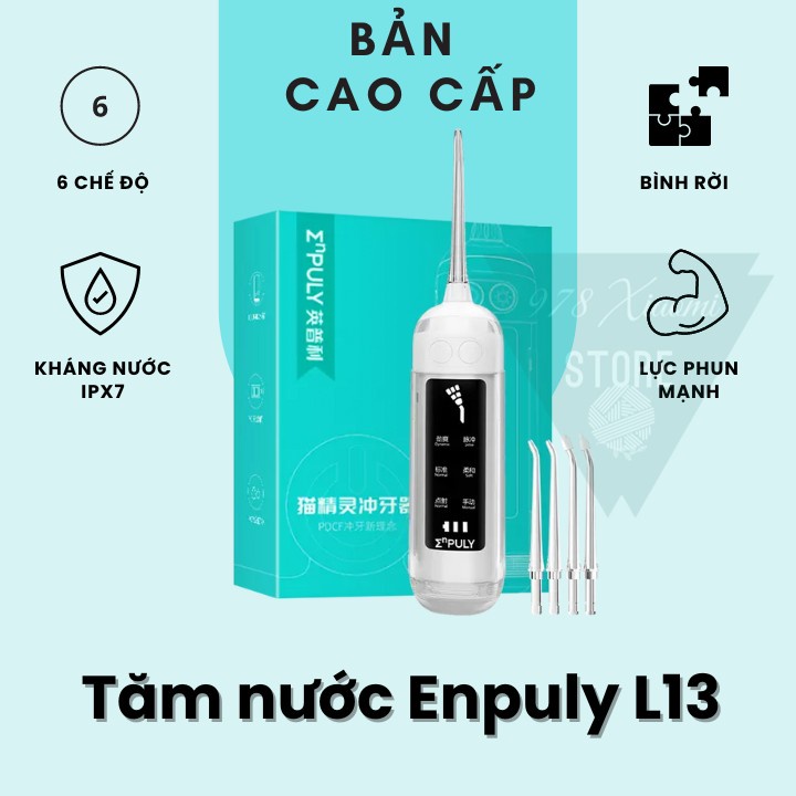 Máy tăm nước Xi aomi Enpuly L13 - Xịt vệ sinh răng miệng Xi aomi Enpuly L13
