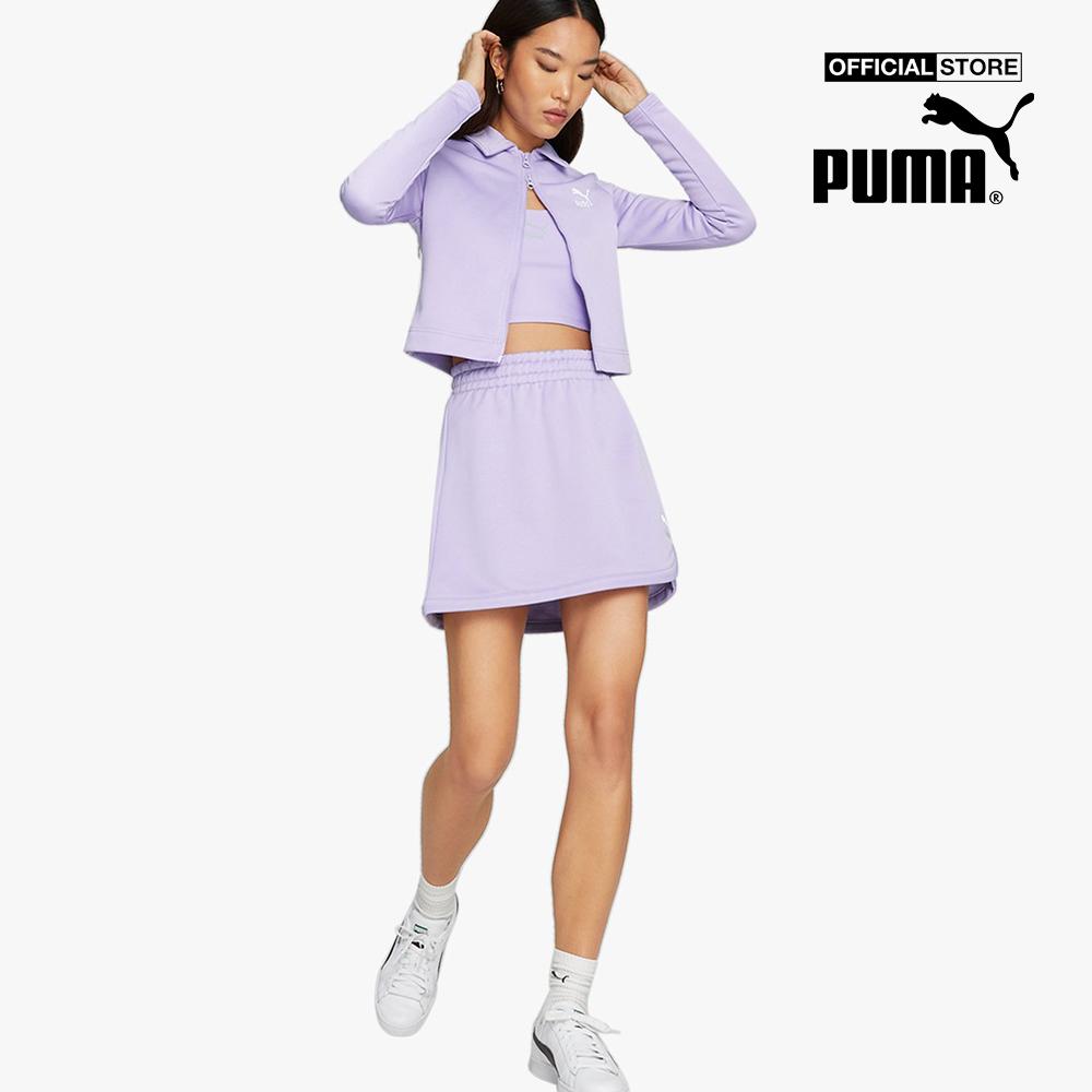 PUMA - Áo polo nữ tay dài phối zip Classics539004-25