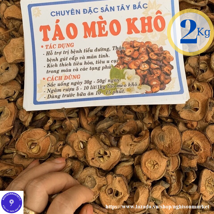 2kg Táo mèo khô ngâm với 10 lít
