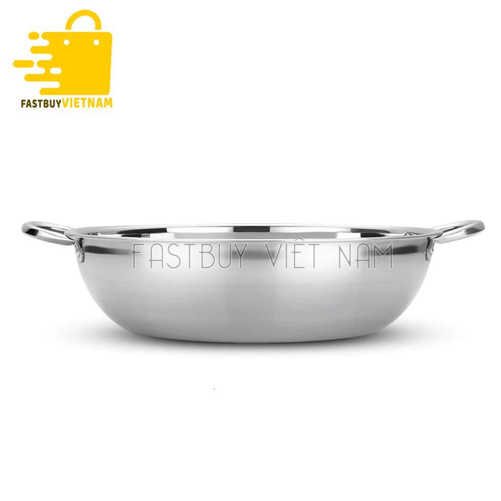 Nồi Lẩu INOX 2 Ngăn Đa Năng Size 30cm