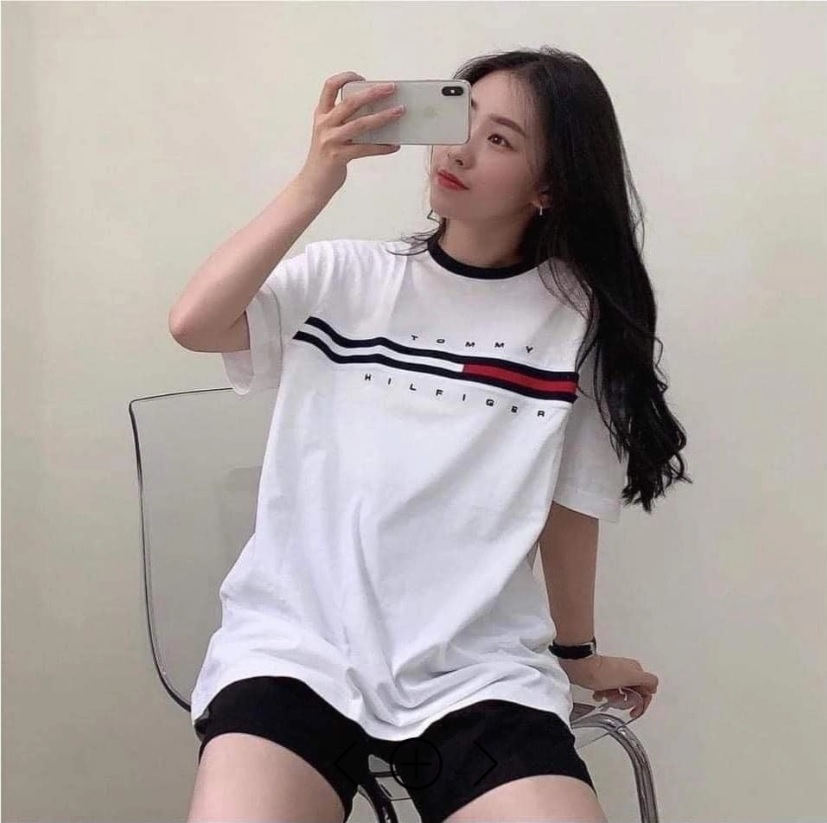 Áo thun T.om.my Hil.fi.ger MB shop, form rộng, unisex MB023