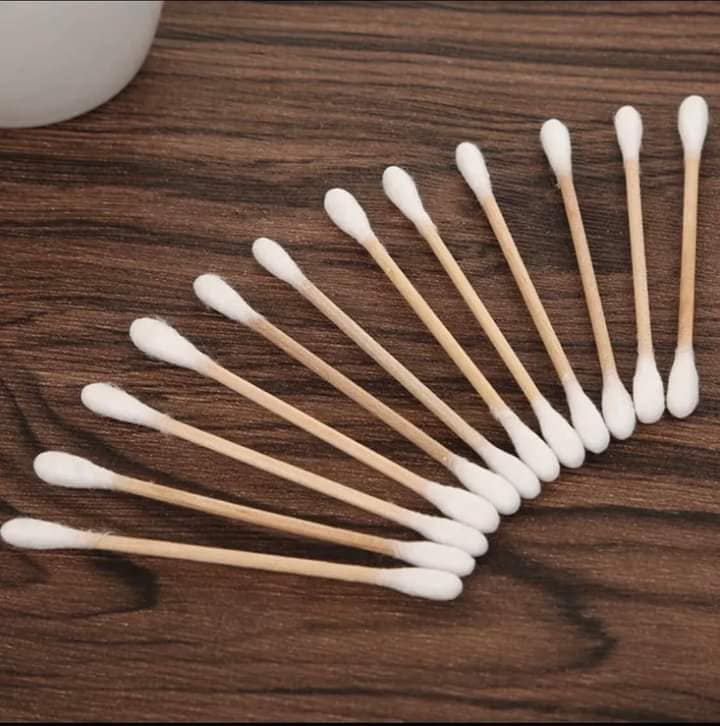 Bịch tăm bông 100 que thân gỗ