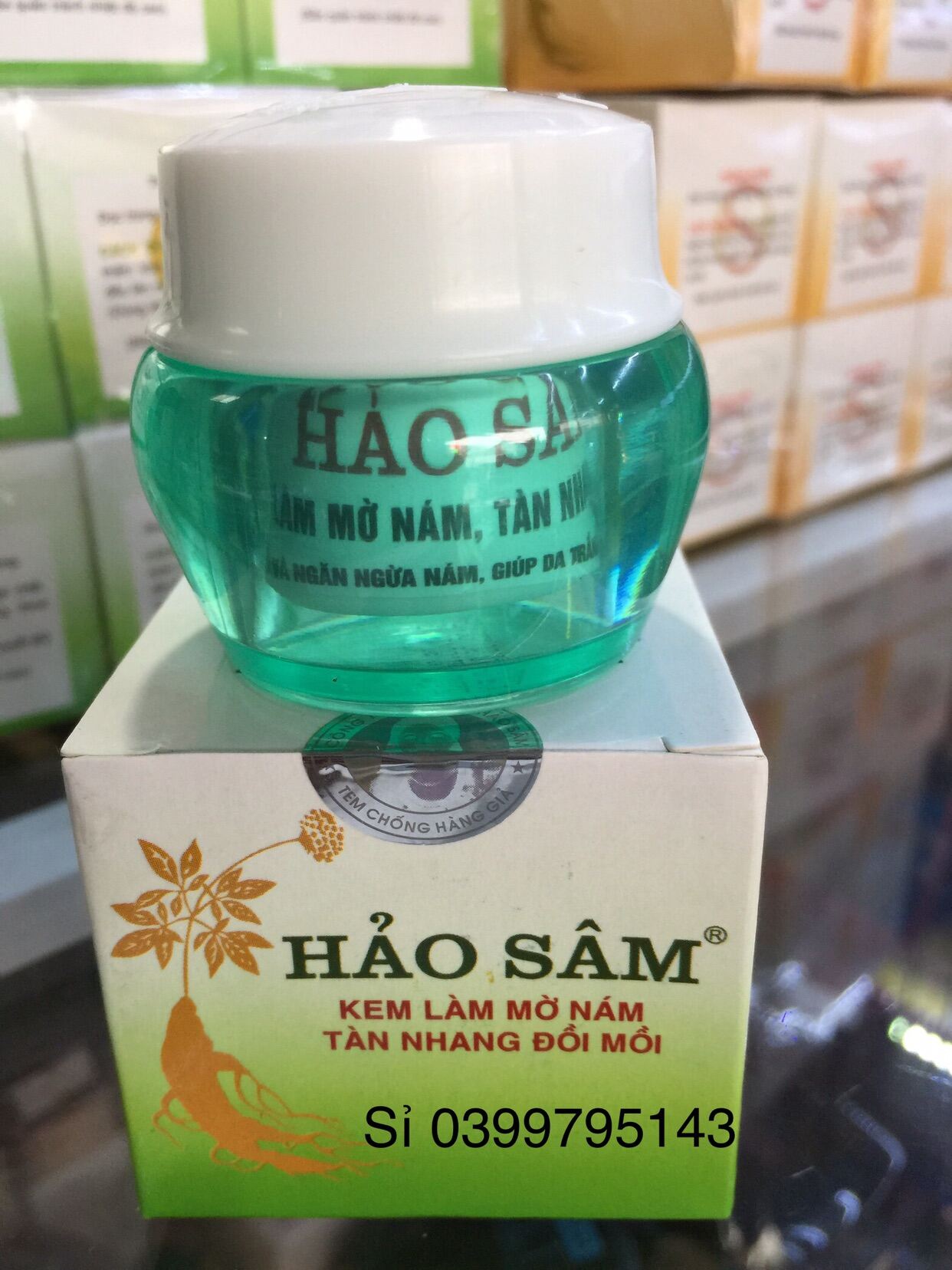 Kem sạch Nám trắng da Hảo Sâm