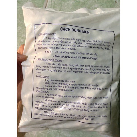 Men Làm Cơm Rượu Gói 20 Viên làm bánh