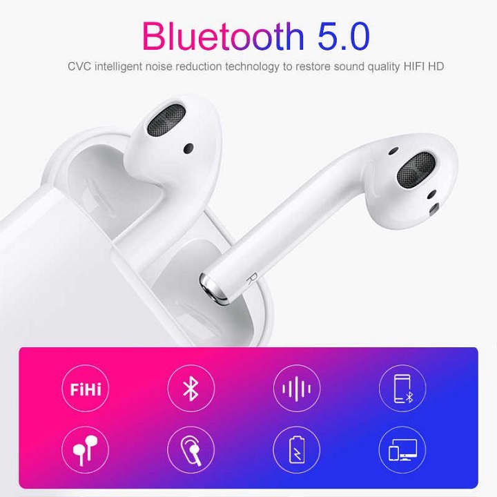 Tai nghe i12 tws dòng Bluetooth V5.0 cảm ứng nghe nhạc gọi điện