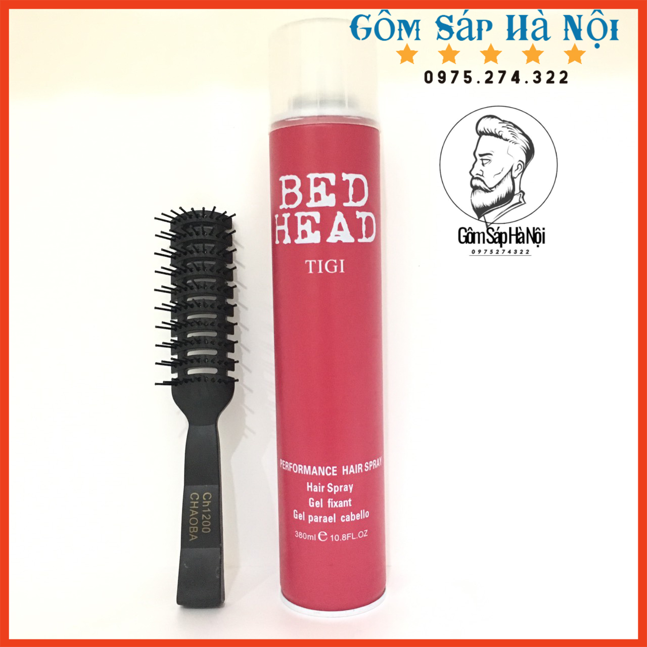 COMBO Gôm Xịt Tóc Bed + Sáp Vuốt Tóc Variety Tặng Lược