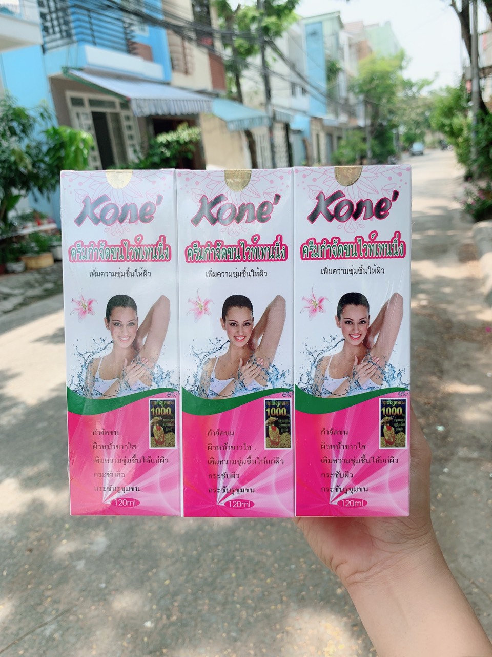 Gel Tẩy Lông Kone 120ml Thái Hiệu Quả Trắng Da, Se Khít Chân Lông