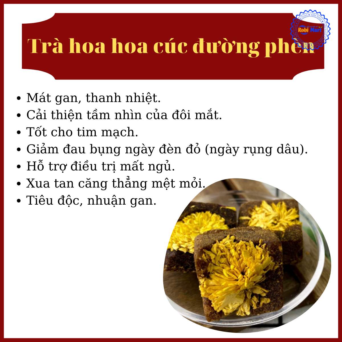 10 viên gừng đường nâu robimart thơm ngon, đẹp da