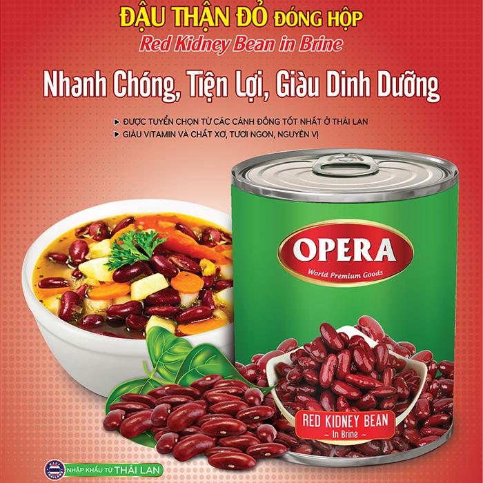 [HCM]Đậu Thận Đỏ Đóng Hộp Opera