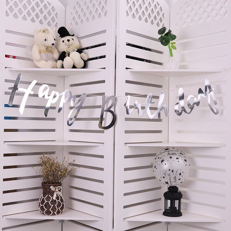 Dây Happy Birthday Ép Kim trang trí sinh nhật
