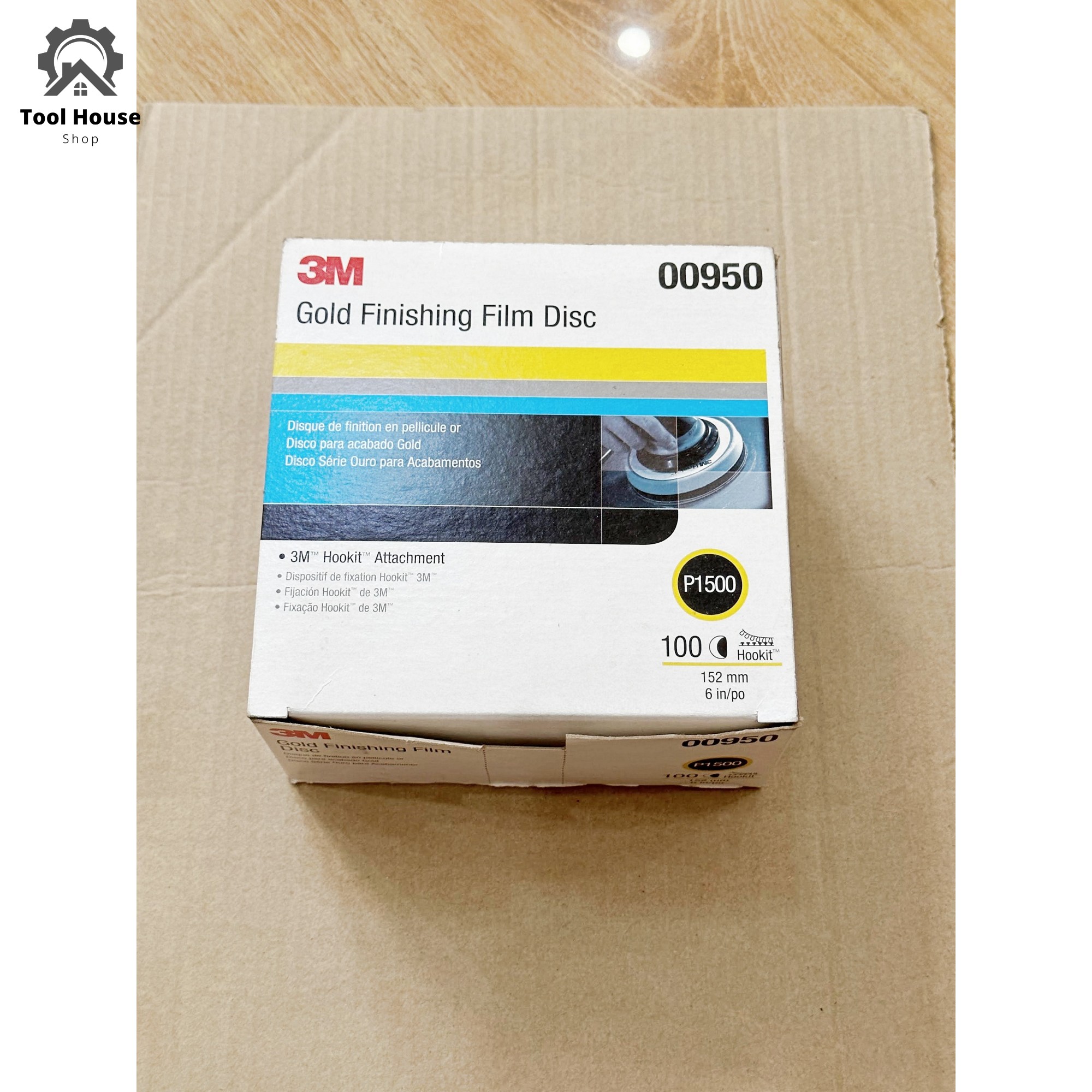 Giấy nhám tròn đánh bóng 3M độ nhám P1500 6 inch (lẻ 1,2,5 miếng)