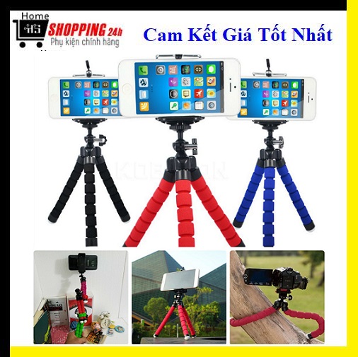 Tripod Chụp Hình 3 Chân Bạch Tuộc Cho Điện Thoại