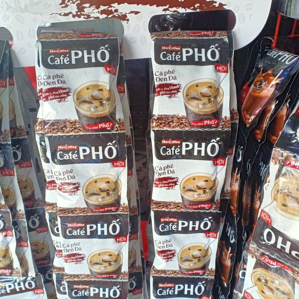 Cà Phê Phố Đen Đá ( Dây 10 gói x 16g)