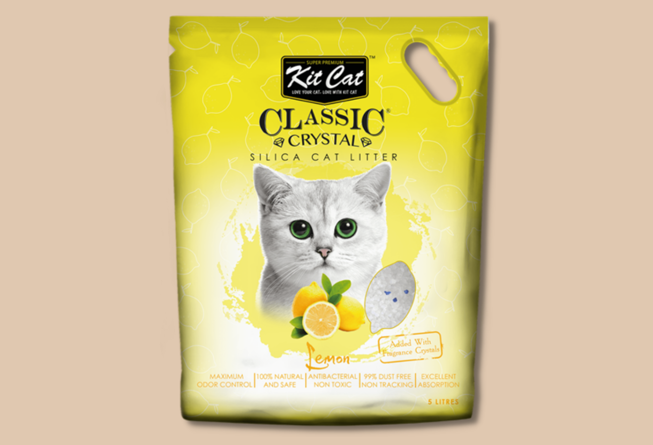 KITCAT CLASSIC - CÁT THỦY TINH CHO MÈO 5L