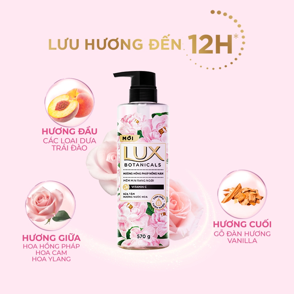 Sữa tắm Lux Hương Nước Hoa 570g