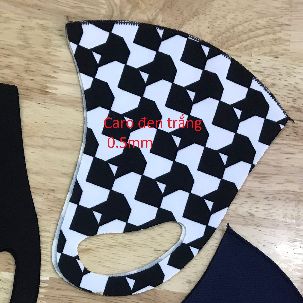 Set 10 Khẩu Trang Vải Co giãn Poly thun khổ rộng