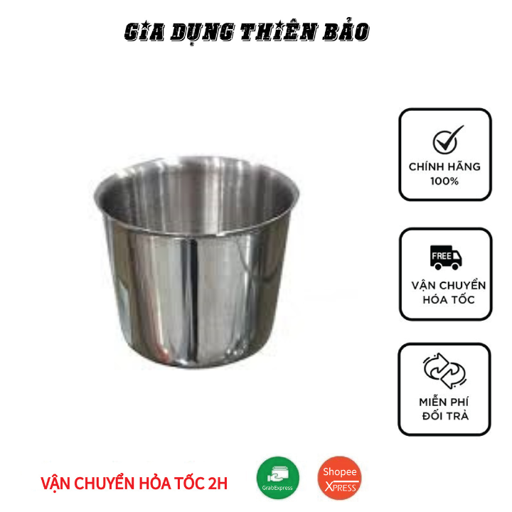 Chung Làm Đá, Ly Làm Đá Inox Cao Cấp Nhiều Kích Cỡ