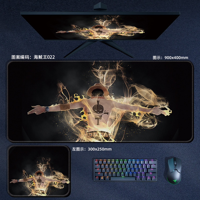 Lót chuột one piece luffy size 300x250x3mm