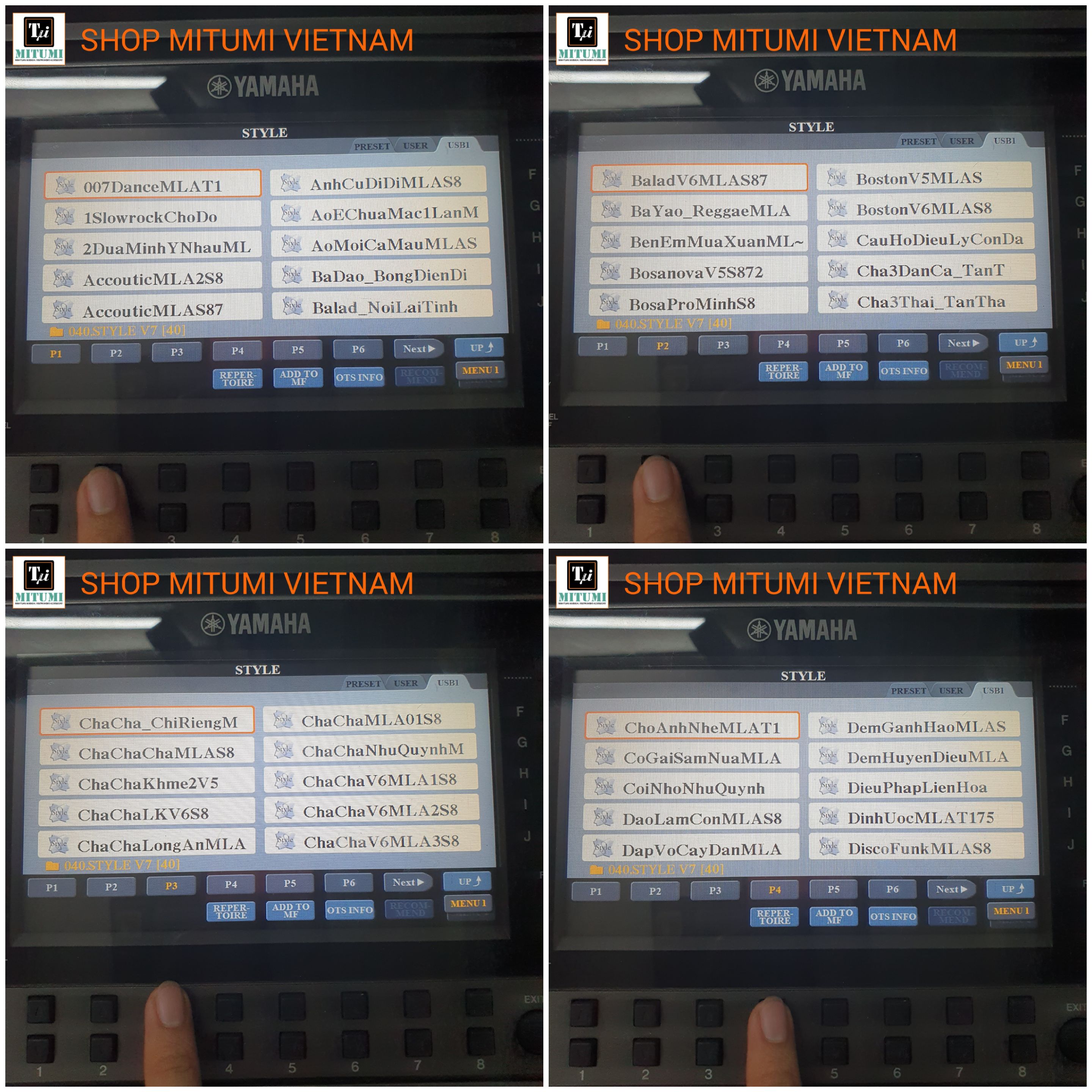 Usb Dữ liệu Sampler Đàn Yamaha Psr -S770