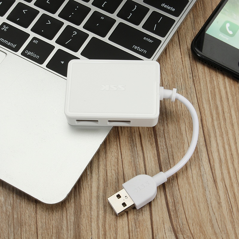 HUB chia USB 1 ra 4 SSK SHU200 chuẩn 2.0 (Màu Random) - Nhất Tín Computer