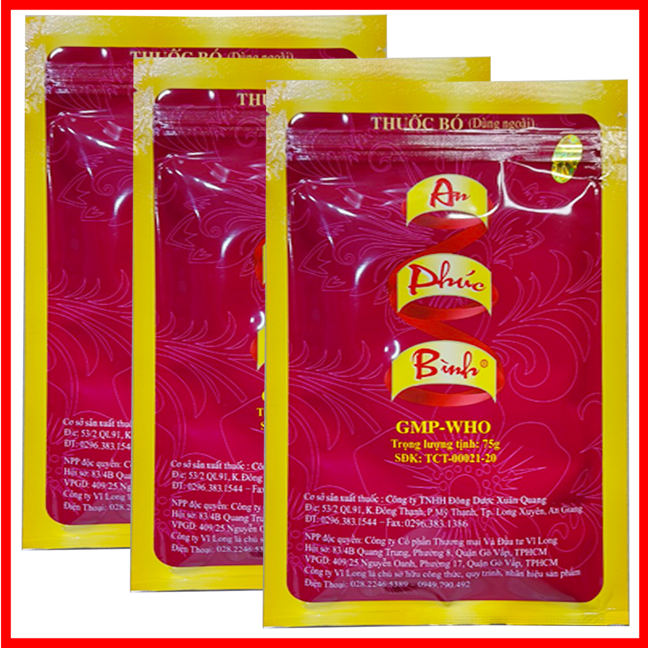 bột thảo dược An Phúc Bình 72g