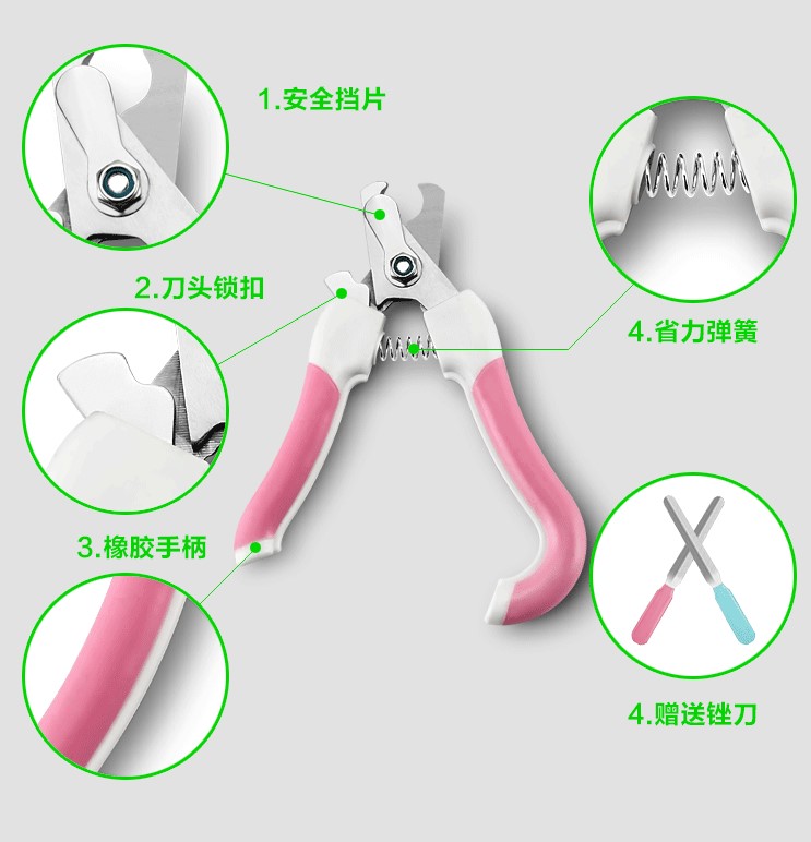 [HCM]Kéo cắt móng kèm dũa cho chó mèo thú cưng