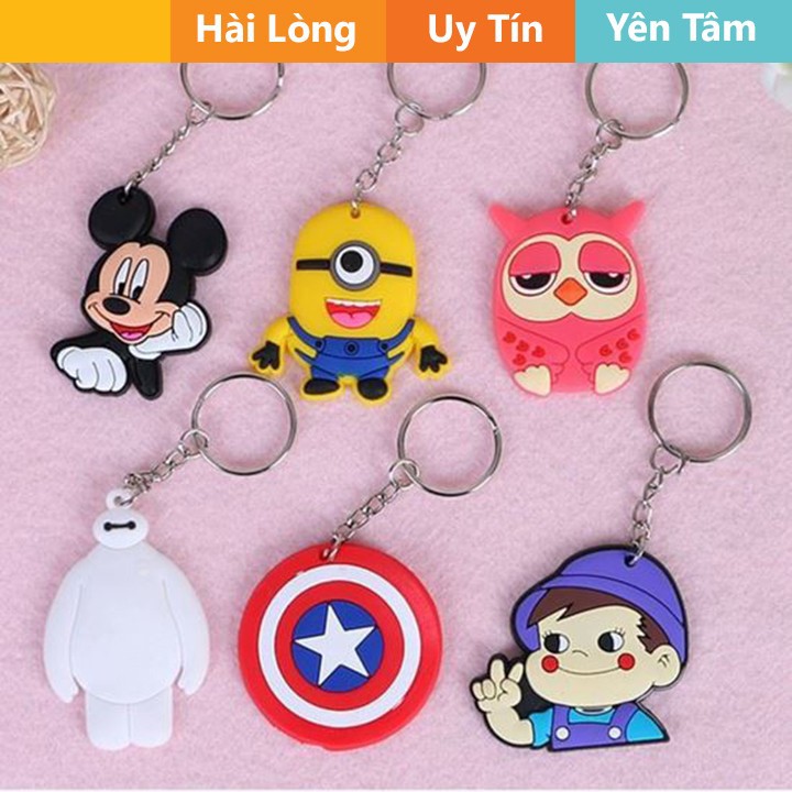 Móc Khóa  Silicon Gồm Nhiều Hình Kute