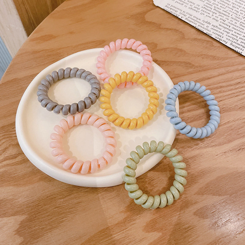 Dây cột tóc lò xo màu pastel