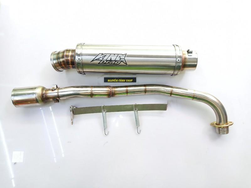 Pô xe wave xe sirius king drag có cổ lò xo
