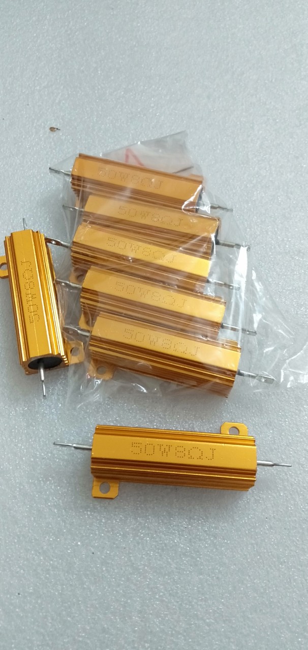 2 Điện trở nhôm 8om 50w