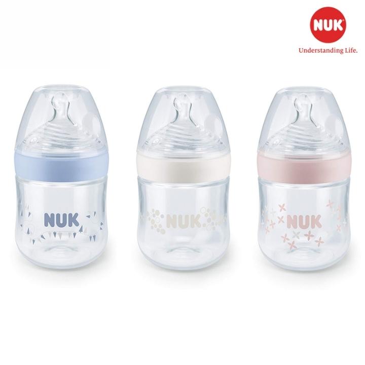 Bình Sữa Nuk Nature Sense 150ml Núm Ti Silicone