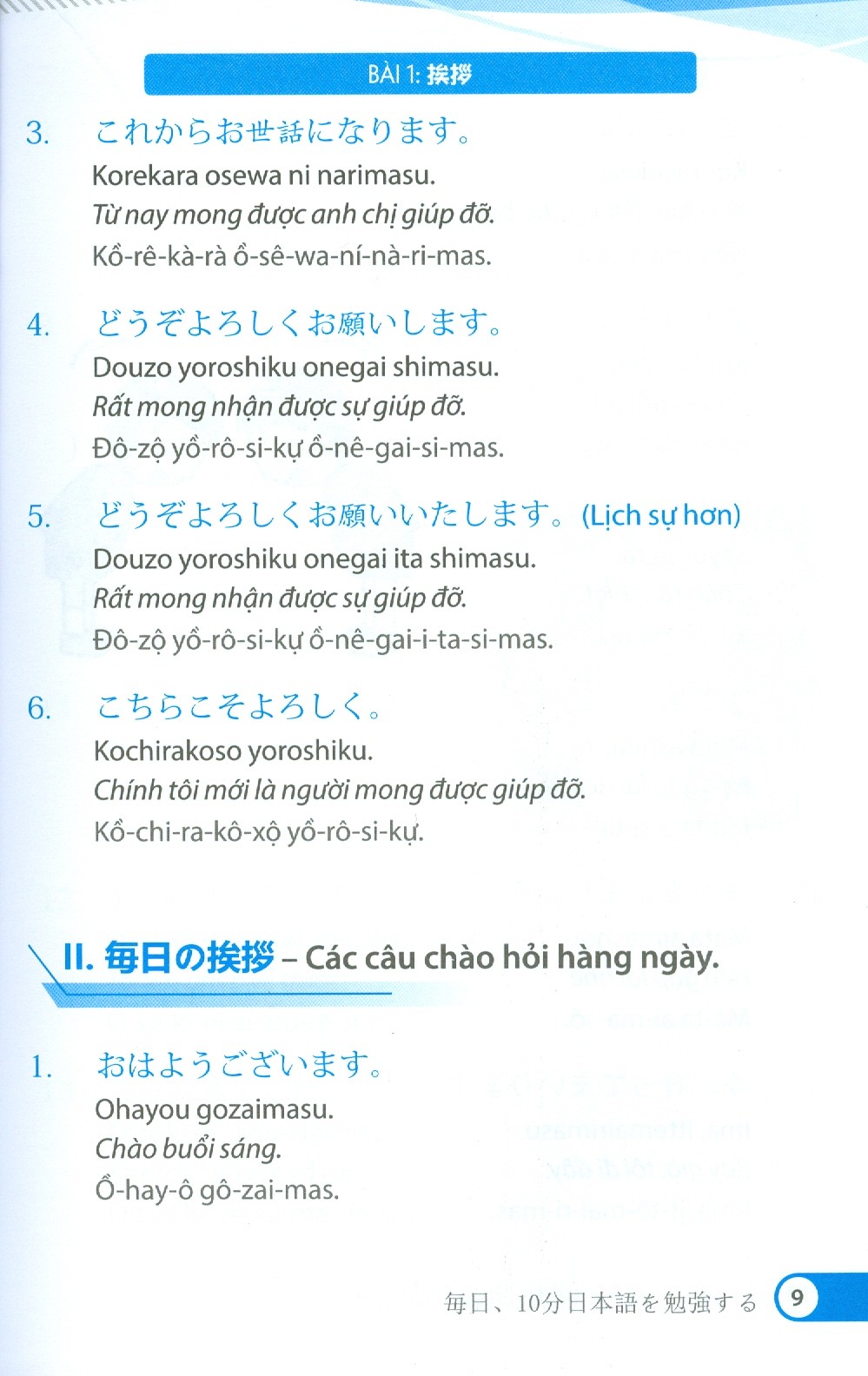 10 Phút Tự Học Tiếng Nhật Mỗi Ngày