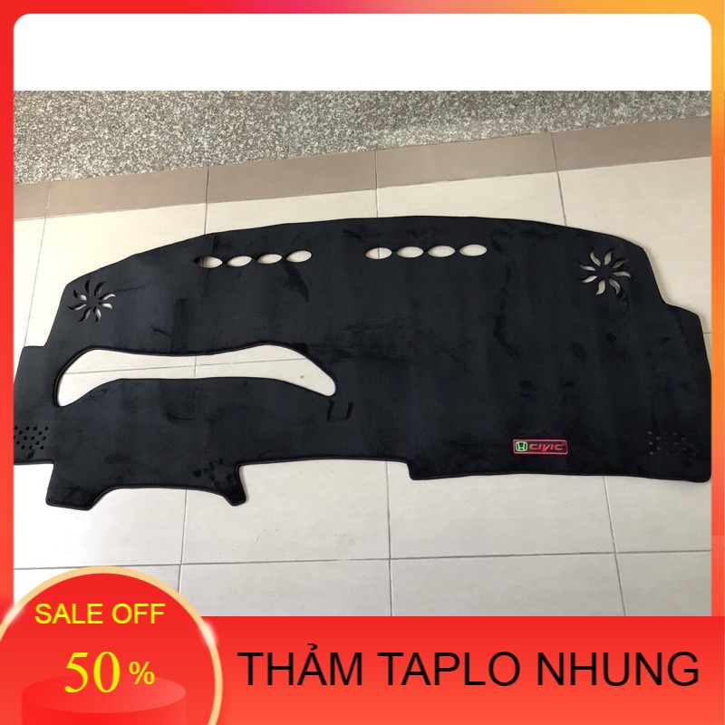 Thảm Taplo Nhung Honda Civic 2006-2012