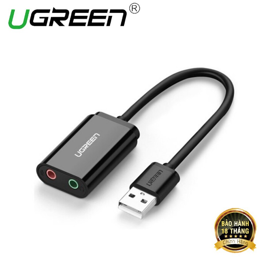 Ugreen 30724 - Cáp USB 2.0 ra Loa và Mic  - HapuStore