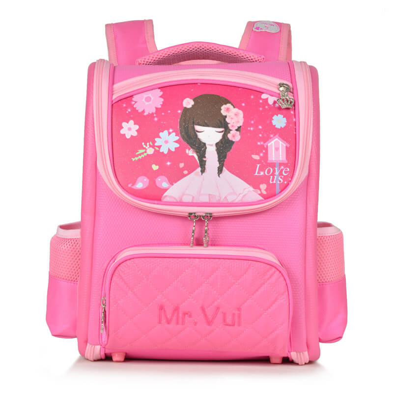 Mr vui BLCG856 ba lô học sinh chống gù siêu nhẹ dành cho bé gái (balo hoc sinh di hoc cap 1) BH 2 năm