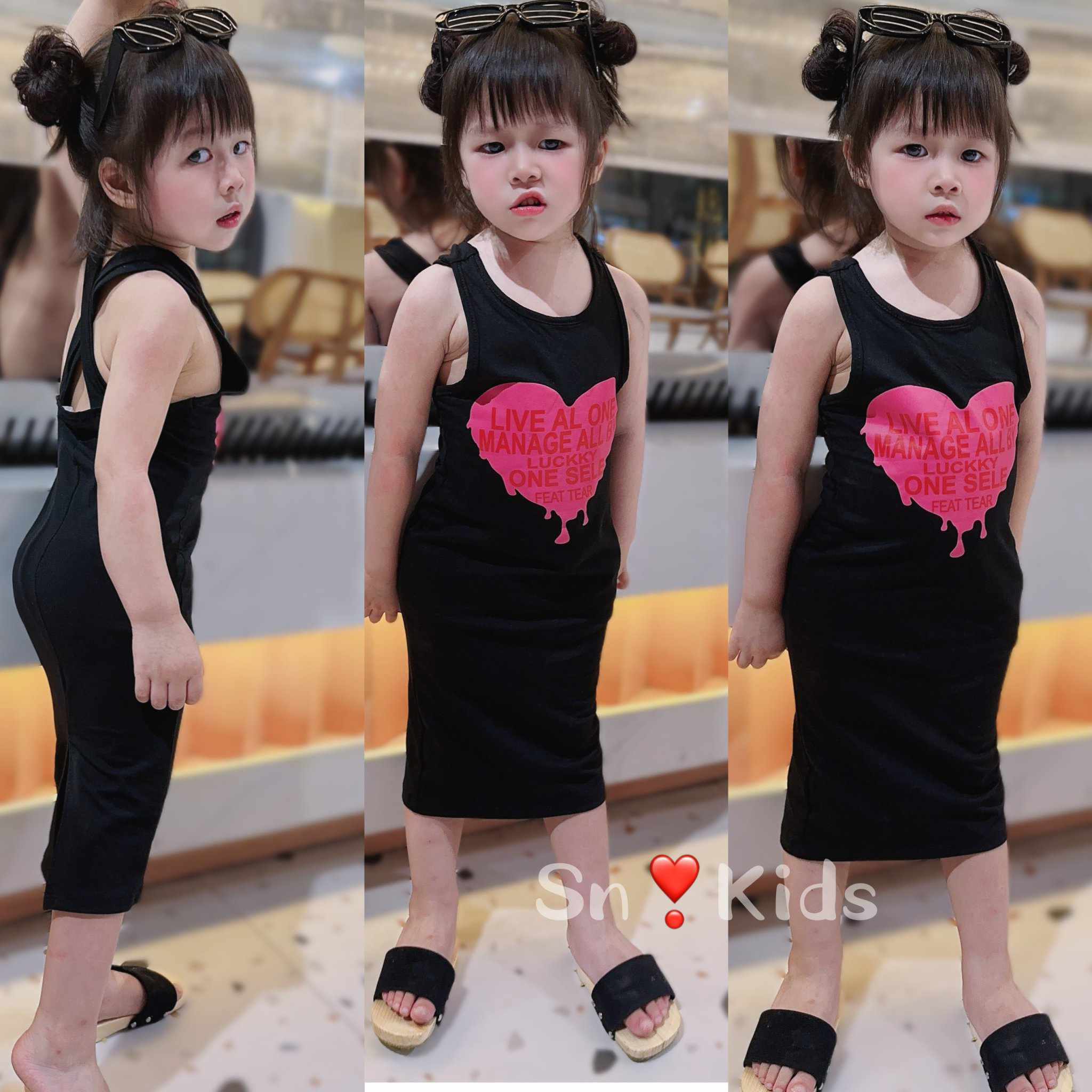 Váy body nhúng cho bé gái