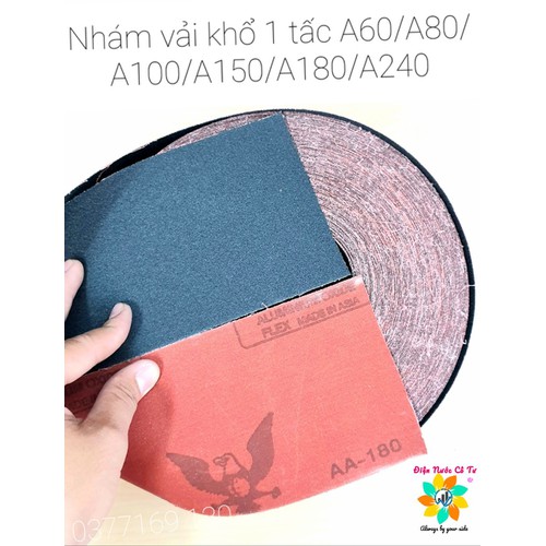Nhám Vải Cuộn 1 Mét Khổ 100cm A60/A80/A100/A150/A180/A240