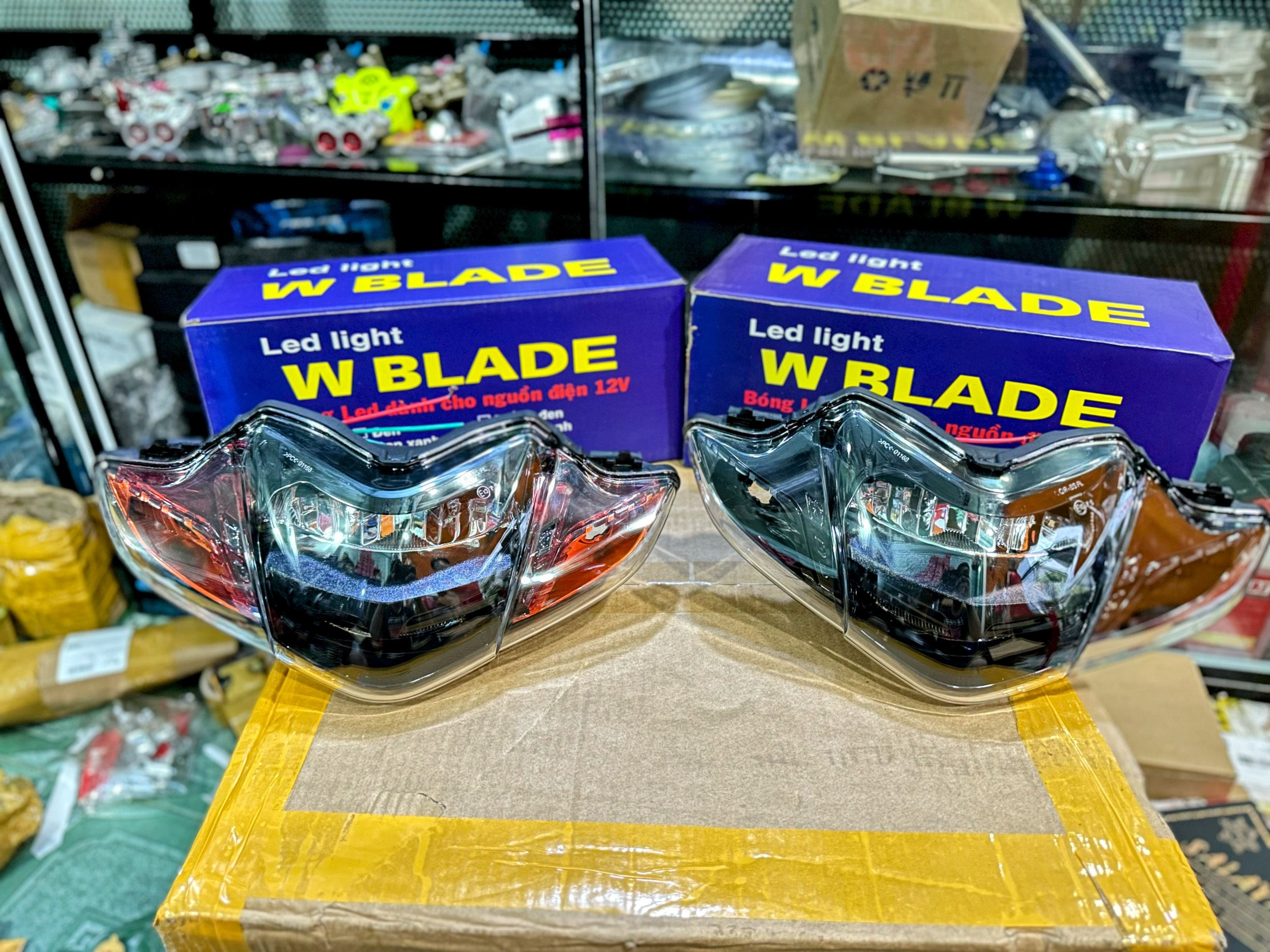 Pha đèn 2 Tầng Wave Blade Led Light Chính Hãng