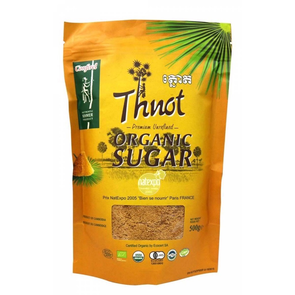 Đường Thốt Nốt Hữu Cơ Confizel Campuchia 500g (Thnot)