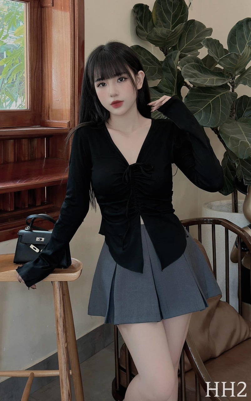 Áo thun nữ  rút dây cực hot.