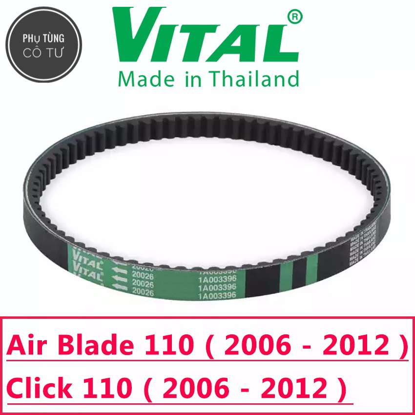 C dây curoa air blade 110 / click 110 hiệu vital - dây curoa xe tay ga - phụ tùng cô tư