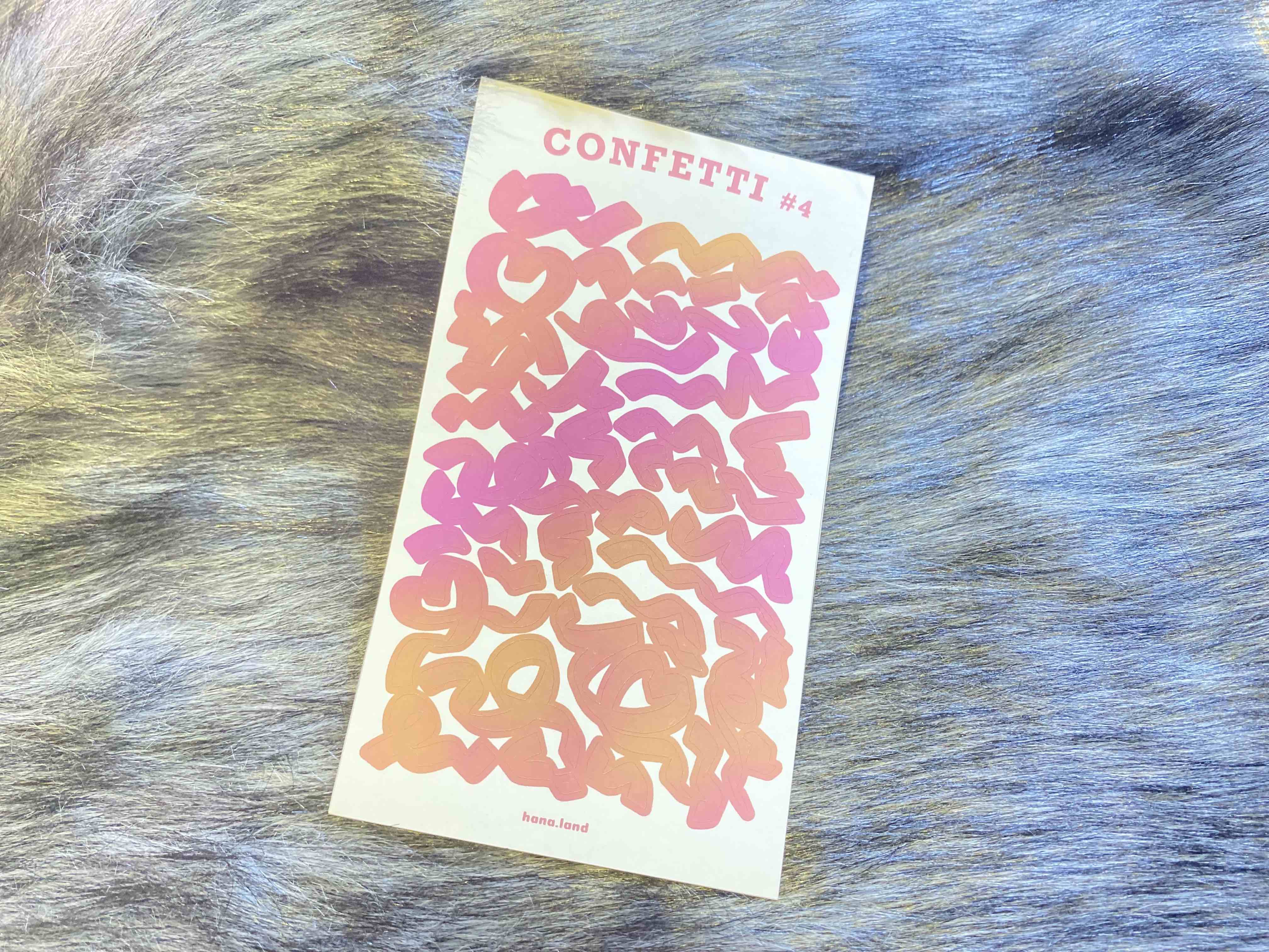 [Confetti #3] Sticker decal confetti pastel gradient hoa giấy #03 _ hanaland