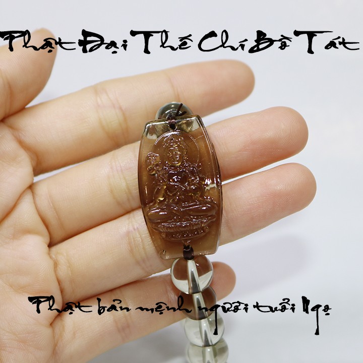 Vòng tay mặt phật Đại Thế Chí Bồ Tát 10ly nhiều màu - TẶNG kèm dây sâu vòng dự phòng - bản mệnh người tuổi ngọ - cầu tài lộc - may mắn - sức khỏe