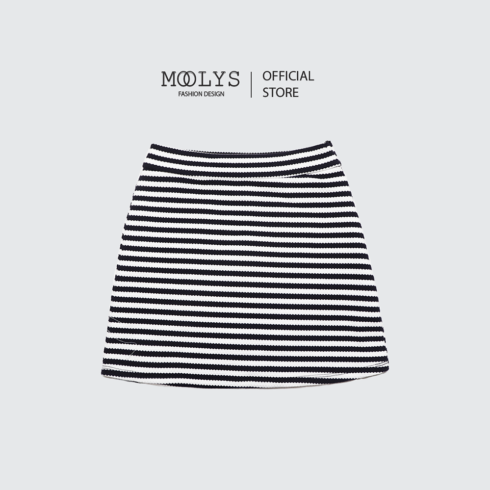 Set váy sọc basic dễ thương MOOLYS MD035