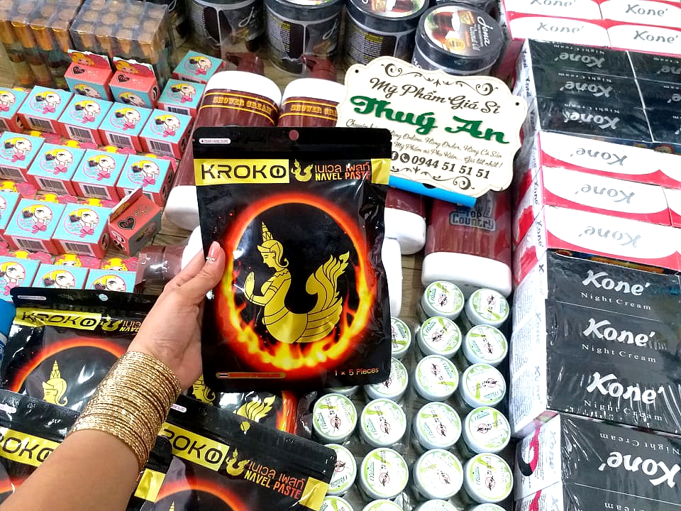 Túi dán nóng giảm mỡ Kroko Navel Paste Detox
