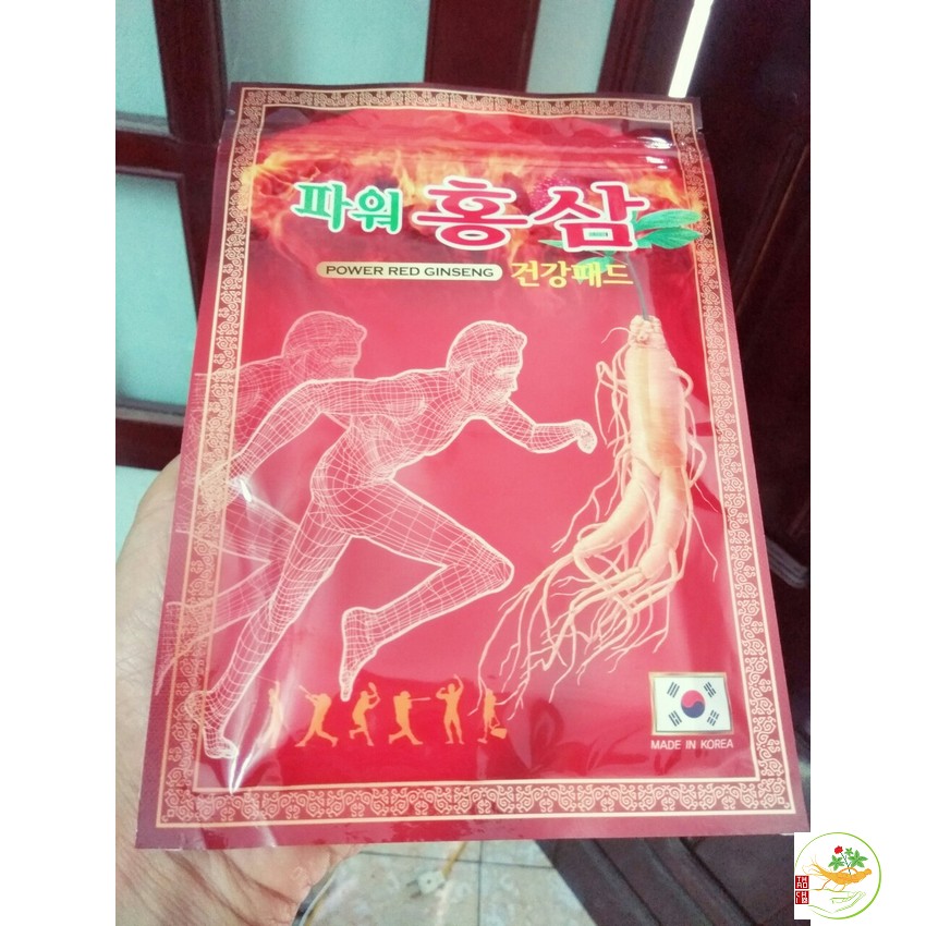Cao Dán Hồng Sâm Power Đỏ Hàn Quốc. túi 20 miếng