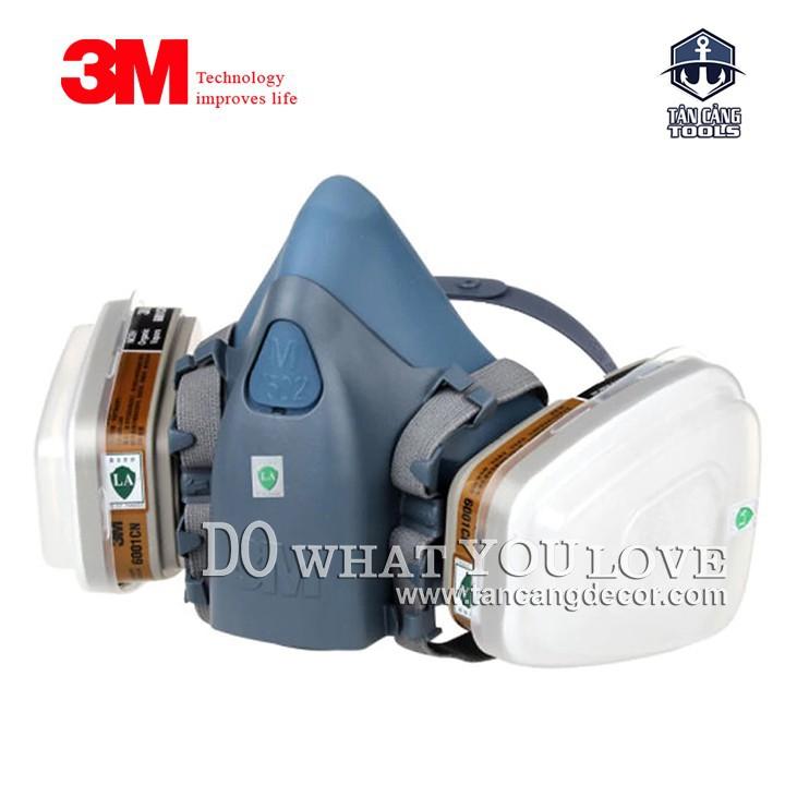 Mặt nạ phòng độc 3 M 7502 Kèm 10 Bông Lọc