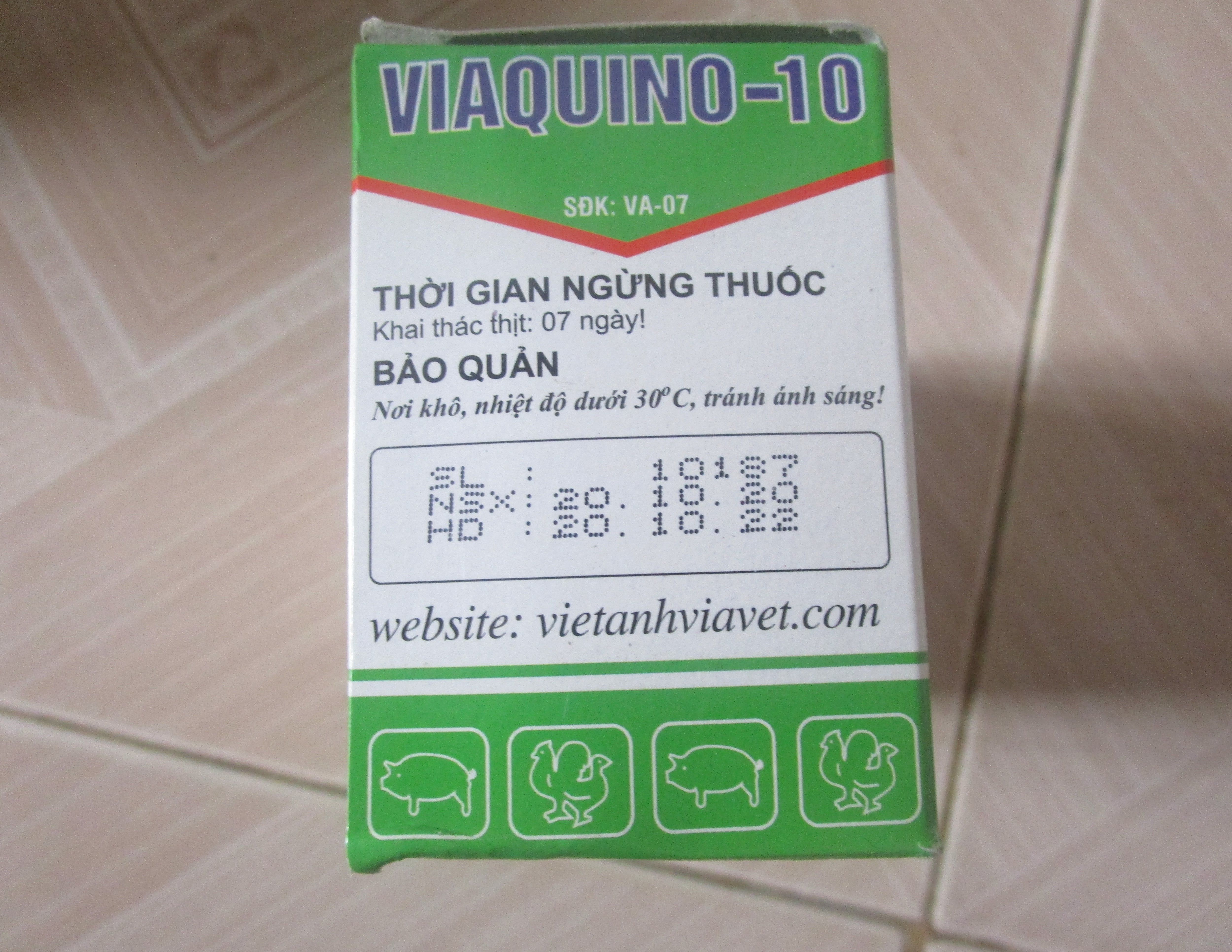 Vinaquino-10 (Hộp 10 lọ x 10 ml)