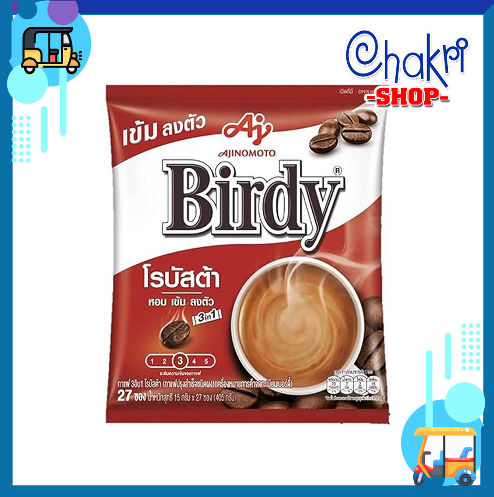 Cà phê sữa hòa tan 3 trong 1 Birdy Thái Lan (Bịch 27 gói)