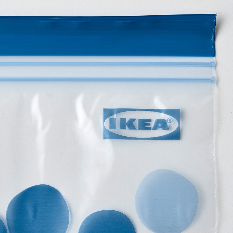Hộp 25 túi zip lock thực phẩm 1L và 0.3L IKEA